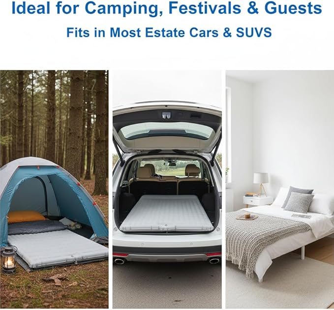 HI FINE CARE Double Camping Pad for 2 Person – Inflatable Sleeping Pad for Tent Camping &amp Backpacking – Lightweight Waterproof &amp Quick Inflation – 4” Thick for Camping Travel &amp Guests