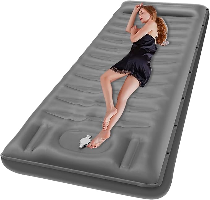 Camping MattressBuilt-in Foot Pump Waterproof Outdoor Gear | Camping Mattress Padfor Backpacking Tent Hiking Traveling Beach