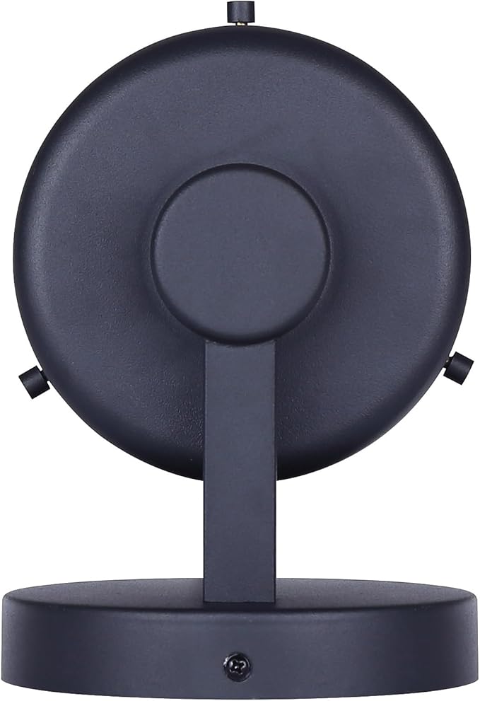 Juno Outdoor Downlight – Black Finish Clear Textured Glass 1-Light Exterior Wall Fixture– Modern Outdoor Lighting for Patio Entryway Garden