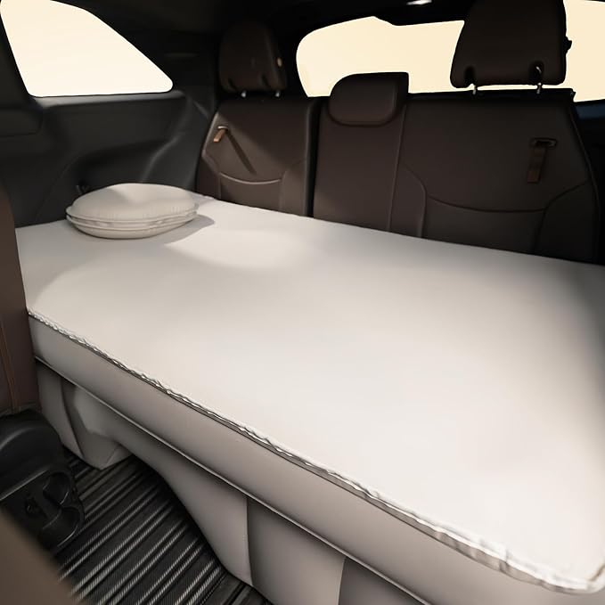 3rd Row Seat TPU Air Foam Mattress Customized Inflatable Mattress for Toyota Sienna Car Camping CozyPad with Rechargeable Built-in Pump Portable Blow Up Travel Sleeping Mat for MPV