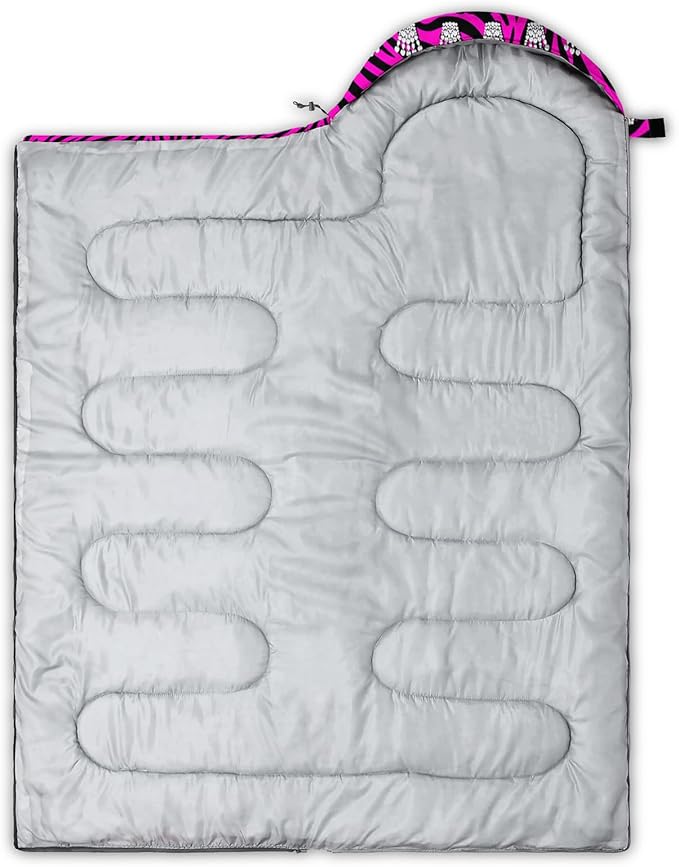 QOOMO Camping Sleeping Bags3 Season Warm &amp Cool WeatherLightweightWaterproof Sleeping Bags for Adults &amp KidsTravelingand OutdoorsCamping Gear Equipment