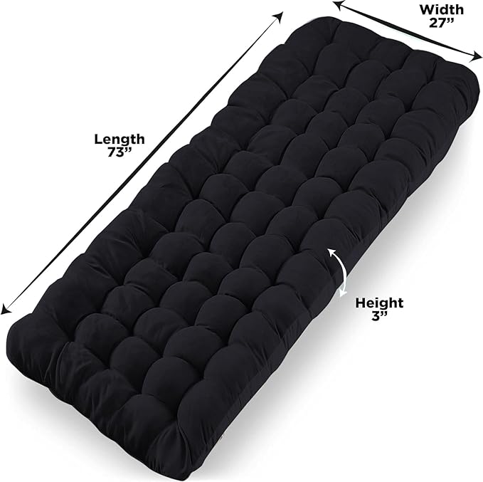 Zone Tech Camping Cot Mattress Pad Premium Quality Outdoor Comfortable Thicker Cotton Sleeping Cot Lightweight Waterproof Bottom Pad Mattress for Adult Kid