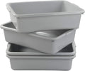 Xyskin 13 L Plastic Commercial Bus Tubs Utility Bus Boxes 4-Pack