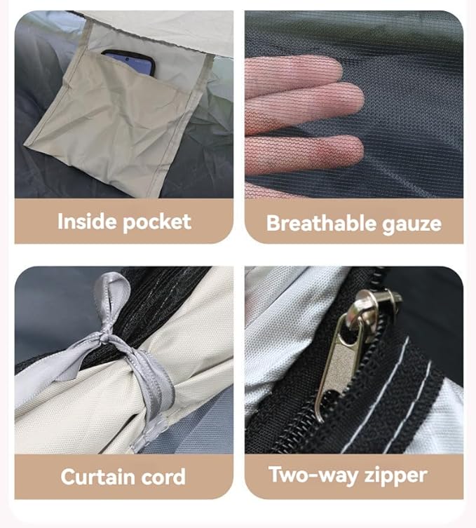 Camping Tent - Automatic Quick Open Windproof Easy Setup for Outdoor Beach Hiking Traveling