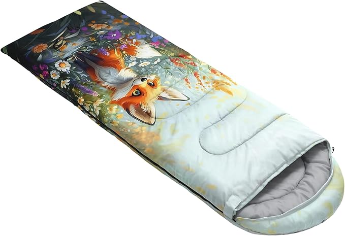 AILONEN Outer Space Astronaut Camping Sleeping BagsLightweight &amp Waterproof3 Season Warm &amp Cool WeatherCartoon Sleeping Bags for KidsBoys Girls TravellingOutdoors