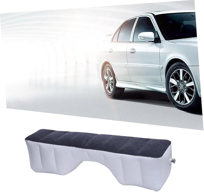 Car Inflatable Air Mattress Lightweight Portable Travel Bed for Camping Backseat Use Durable Easy to Clean Material Fits Car Models Comfortable Sleep Pad Random Color