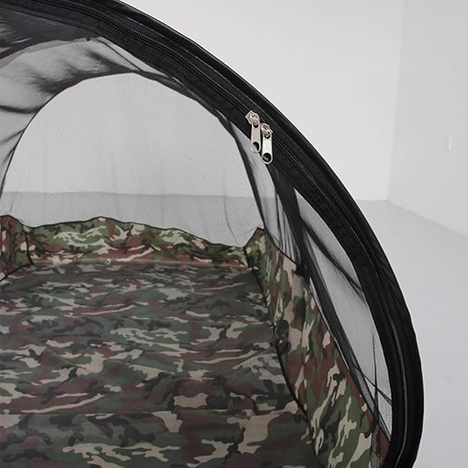 Mosquito TentFolding Netting Bed TentPortable Mosquito Netting with BottomCamping Tent Fine Mesh Mosquito Net for Adults Kids Travel Camping Backyards Canopy Outdoor (Black Net 1 Person)