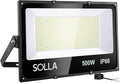 SOLLA LED Flood Light Outdoor 500W 50000lm Daylight White 6000K 2750W Equivalent Super Bright IP66 Waterproof LED Arena Lights Commercial Lighting Floodlight for BackyardStadiumFields110-265V