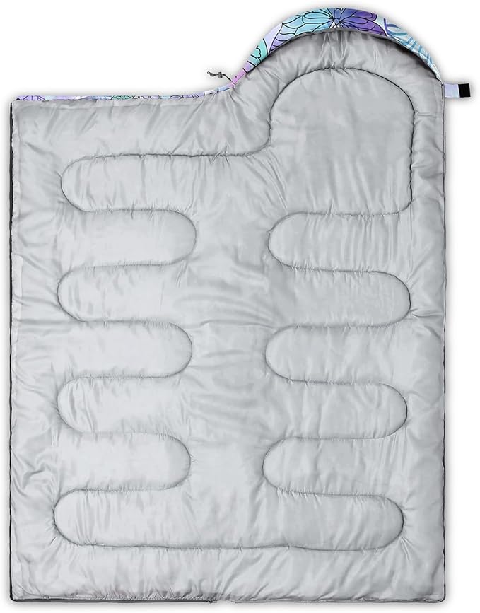 QOOMO Camping Sleeping Bags3 Season Warm &amp Cool WeatherLightweightWaterproof Sleeping Bags for Adults &amp KidsTravelingand OutdoorsCamping Gear Equipment