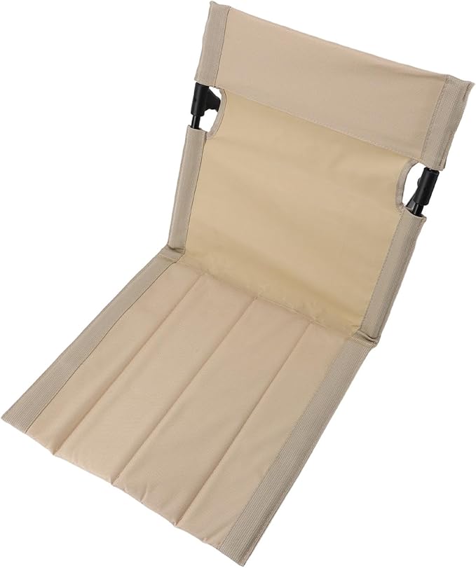 Camping Backrest Cushion Camping Folding Chair Cushion Backrest Casual Stylish Aluminium Alloy Folding Beach Chair for Outdoor Picnic (Khaki)