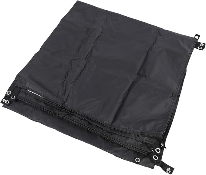 Tent Tarp Multifunctional Rain Proof Sun Proof Camping Awning with Ground Nails Wind Proof Ropes for Outdoor Activities Camping Picnics Polyester Material Lightweight Portable (L)