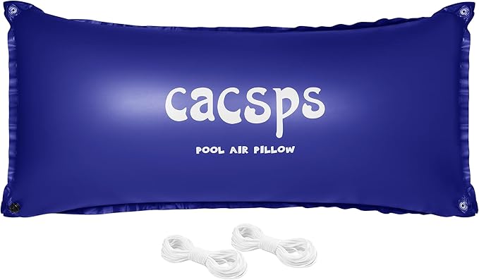 Pool Pillow for for Above Ground Pools 4x8 Ft Pool Air Pillow for Closing Winter Pool Winterizing Kit for Ground Pool 0.5mm PVC Material 2X 16.5Ft Rope (Blue)