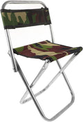 Portable Folding Chair Large Size Lightweight Camping Seat for Outdoor Fishing Hiking Garden Use Camouflage Collapsible Seat