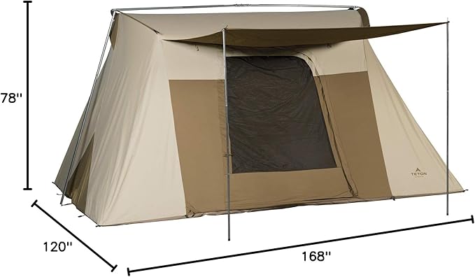 Teton Sports Canvas Tents Tent for Family Camping in All Seasons The Right Shelter for Your Base Camp Waterproof
