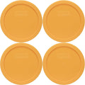 Pyrex 7401-PC 3 Cup Lemon Drop Yellow Food Storage Replacement Lid (4-Pack) - Made in the USA