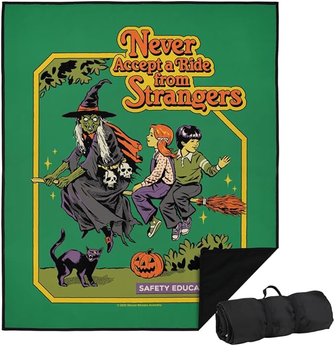 LOGOVISION Steven Rhodes Never Accept A Ride Outdoor Blanket for Picnic Beach Camping Park Tailgate 50x60