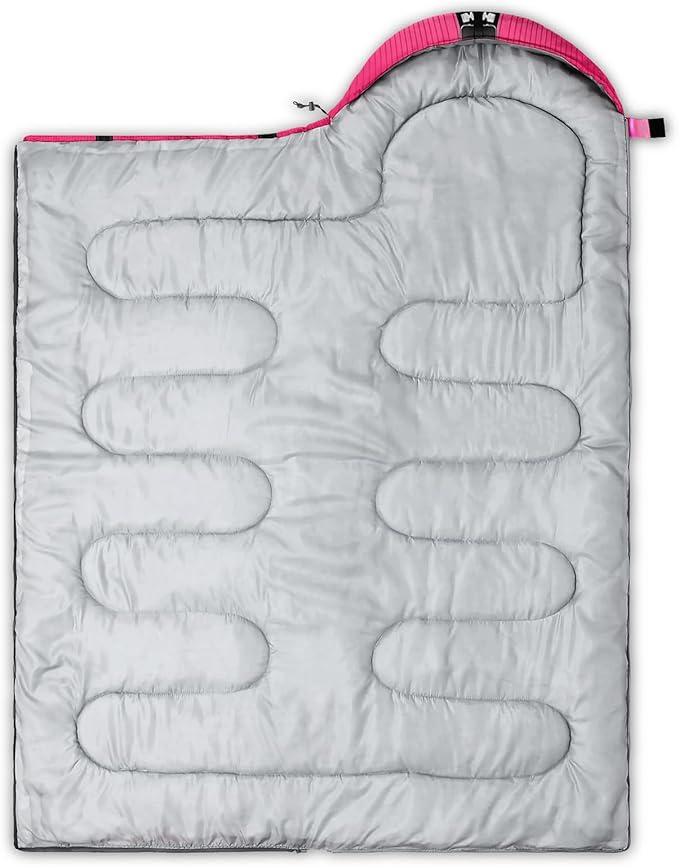 AILONEN Kawaii Panda Sleeping BagsLightweight &amp Waterproof3 Season Warm &amp Cool WeatherDreamy Purple Flower Animal Themed Sleeping Bags for BoysGirlsKidsAdults TravellingOutdoors