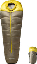BISINNA Down Mummy Sleeping Bag for Adults 650FP Cold Weather Sleeping Bag 4 Season Compact Sleeping Bag with Compression Sack for Backpacking Camping Outdoor Hiking