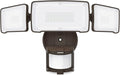 LEPOWER LED Security Light Motion Sensor Light Outdoor 38W 4200LM Motion Security Light 5500K IP65 Waterproof 3 Head Motion Detected Flood Light for Garage Yard Porch (Brown)