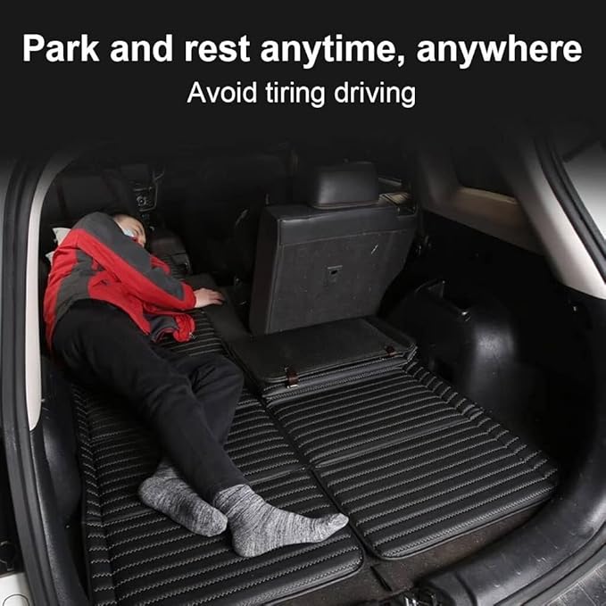 Non-Inflatable Car Mattress Folding Car Bed for SUV Portable Travel Camping Mattress Back Seat Sleeping Pad