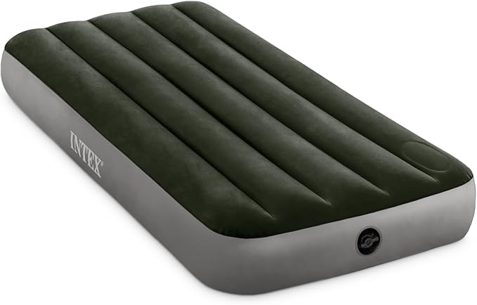 Intex 64760 Downey Air Bed with Foot Pump 29.9 x 75.8 x 9.8 inches (76 x 191 x 25 cm) Double