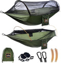 Professional Camping Hammock with Mosquito Net Lightweight Portable Double Hammock with Two 10 FT Hammock Tree Straps 230T Nylon Hammock for Camping Hiking Yard Backpacking