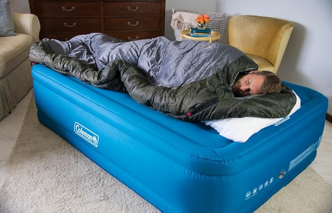 Coleman Big Basin 15°F Big &amp Tall Sleeping Bag Cold Weather Sleeping Bag with Snag-Free Zipper &amp Better Heat Retention Machine Washable