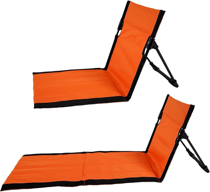 Portable Beach Lounger Reclining Beach Mat 15x43.3x15.8'' Oxford Cloth Waterproof Foldable Beach Lounge Chair Lightweight &amp Portable Beach Lounger for Adults Holidays Camping Park