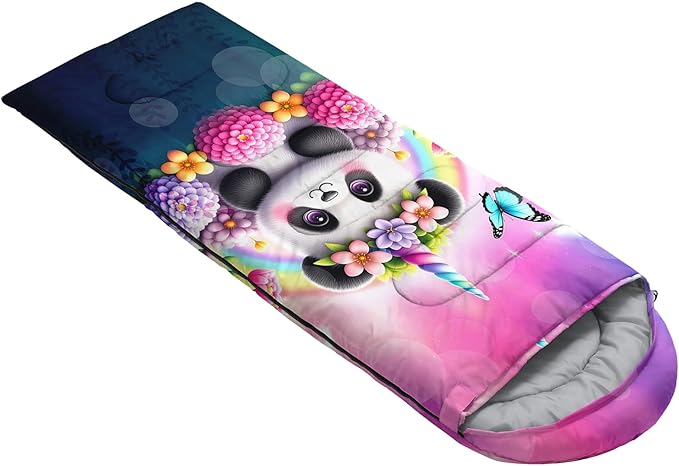 Ocean Themed Sea Turtle Sleeping Bag for Kids Boys GirlsLightweight Warm Cold Weather BackpackingWaterproof Compact Sleeping Bag with Compression Sack for Hiking Camping Outdoor.