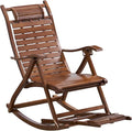 B Folding Rocking Chair for Adults Adjustable Retro Lounge Chair for Outdoor Camping Living Room Bedroom and Kitchen Supports Up to 200Kg