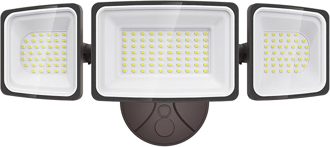 Onforu 130W Flood Lights Outdoor 13000LM Brightness LED Light Outside IP65 Waterproof LED Exterior Floodlight with 3 Adjustable Heads 6500K White Outdoor Security Light for Yard Garage Eave