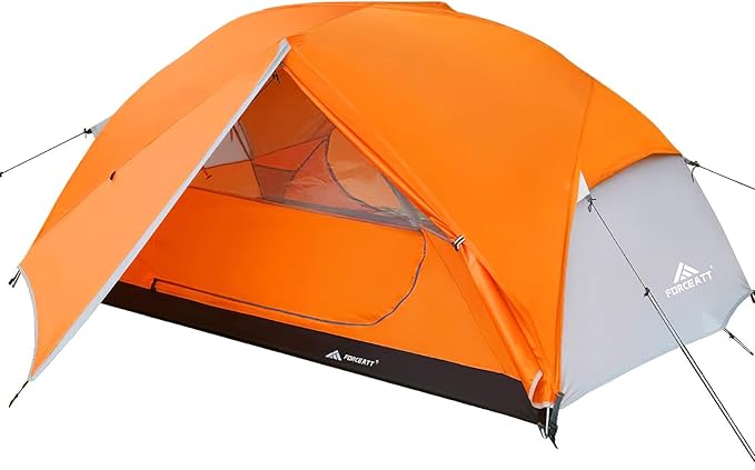 Forceatt Tent for 2 and 3 Person is Waterproof and Windproof Camping Tent for 3 to 4 SeasonsLightweight Aluminum Pole Backpacking Tent Can be Set Up QuicklyGreat for Hiking