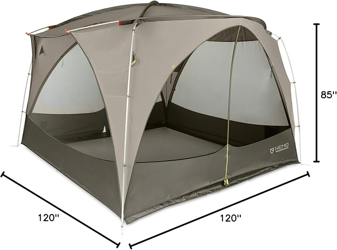 NEMO Equipment Victory Screenhouse Camp Shelter - One Size - Fog/Smokey Olive