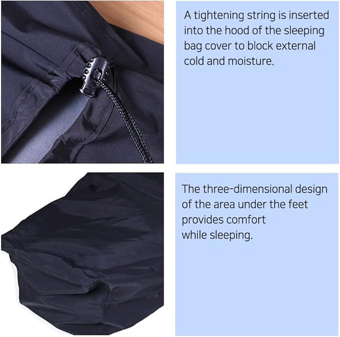 Buck 703 hypora Coating Waterproof Sleeping Bag Cover for Camping Travel Outdoor 82 x 35.4in