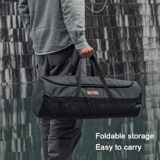 Portable Camping Chair Detachable Outdoor Chairs Folding Heavy Duty Alloy Aluminum Material with Back Pockets Carry Bag Included Great for Garden Lawn Picnic Trip Fishing