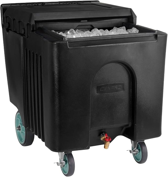Commercial Plastic 125 lb. Mobile Ice Bin - (29A-132)