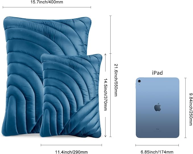 Camping PillowSupportive Compressible Travel Pillow Middle Size Lightweight Camp Pillow with Storage Bag for CampingHikingBackpackingAirplane