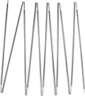 Preassembled Tent Poles Gray Tent Poles Replacement 7001 T6 Heated Aluminum Tent Poles 2 Poles Pack