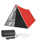 LYN Extra Large Zipper Reusable Survival Emergency Shelter TentThermal Waterproof Fireproof Lightweight Bugout with Paracord✚Stake for CampingFirst AidHiking&ampBushcraft