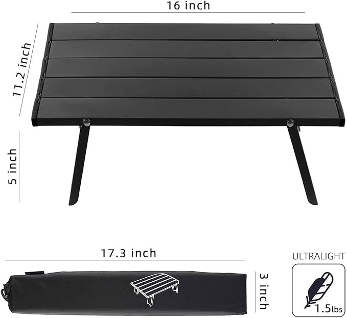 Portable Folding Table for Outdoor Camping Picnics and Barbecues Lightweight Compact Foldable Beach Travel