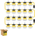 New 200FT Construction String Lights LED Industrial Grade Best for Construction SitesRenovation WalkwaysPatioMine caveOutdoor Lighting Solutions UseFree for Climbing Hook 3Prong