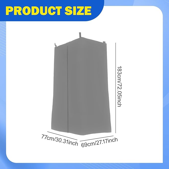 Boat Privacy Curtain Dressing Room Cover Oxford Cloth Hanging Dustproof Changing Room Marine Shower Curtain for Boats Camping