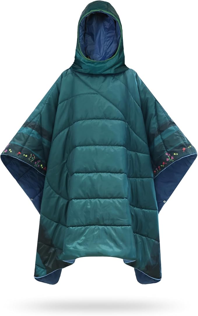 Camping BlanketHoodie Blankets Poncho Outdoor Waterproof Windproof Warm Durable &amp Portable for Stadium Concerts CarTravel Beach Picnic Grass75 * 52 inch