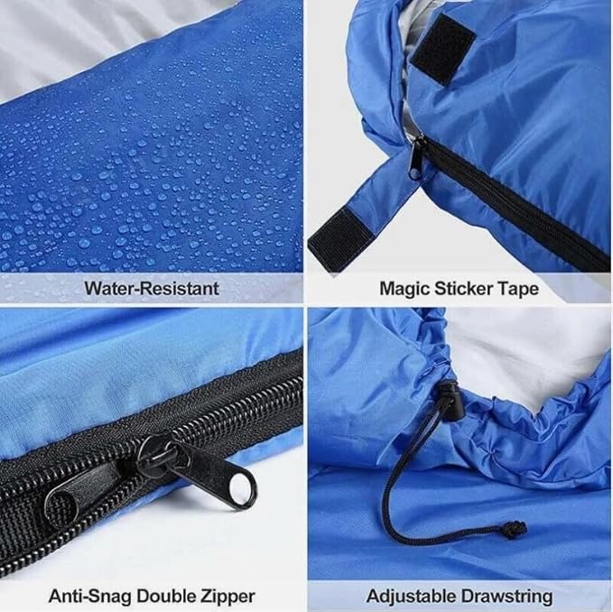 2-Pack Adult Sleeping Bags – Waterproof Warm Lightweight for Cold Weather Camping Hiking and Travel