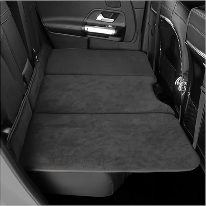 Generic Car Travel Camping Back Seat Sleeping Mattress Double-Sided Non-Inflatable Foldable Design Suitable for Most Cars Restful Sleep on The Go