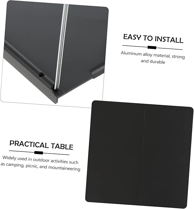 YARNOW Aluminum Alloy Grill Table Folding Outdoor Camping Desk Portable Picnic Holder