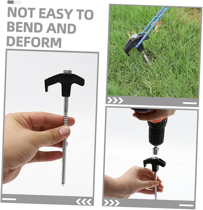 1Set Heavy Duty Tent Stake Camping Pegs for Canopies Easy to Drive Pull Out Durable Ground Anchors for Tents Tarps and More
