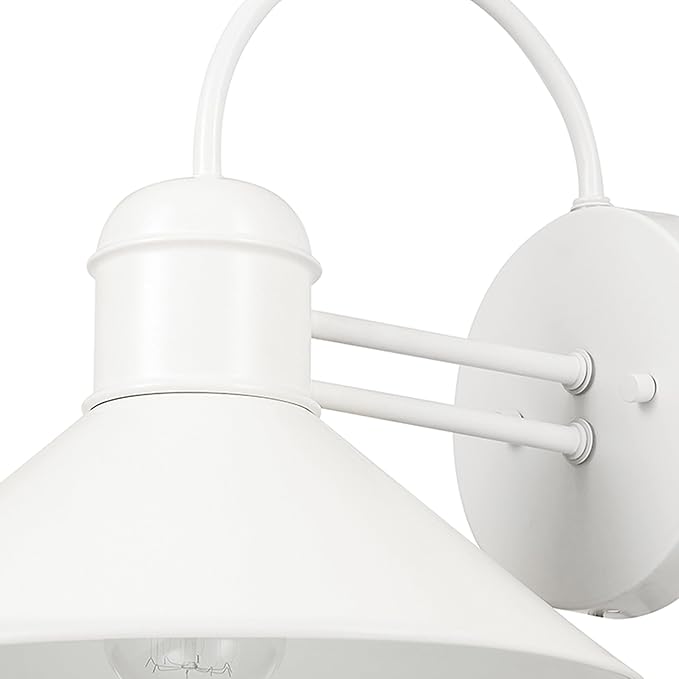 Globe Electric 44388 Novogratz x Globe Maxwell 11 Outdoor Wall Sconce Matte White