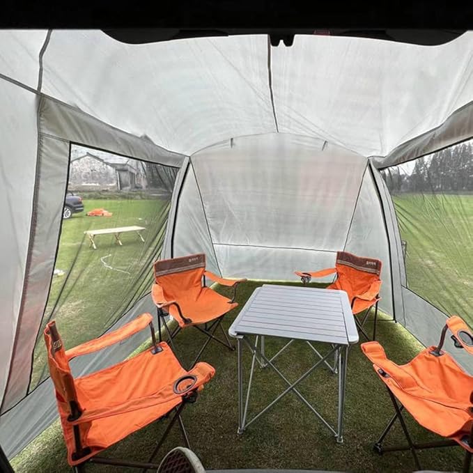 WINTENT Versatile Car Tent SUV Tailgate Attachement Tent Rainfly Screen Room for Camping （15.9 x 7.9 x 6.4ft）