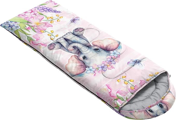 AILONEN Outer Space Astronaut Camping Sleeping BagsLightweight &amp Waterproof3 Season Warm &amp Cool WeatherCartoon Sleeping Bags for KidsBoys Girls TravellingOutdoors